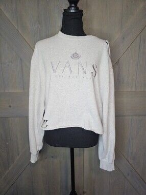Vans Distressed Cropped Sweatshirt sz Medium